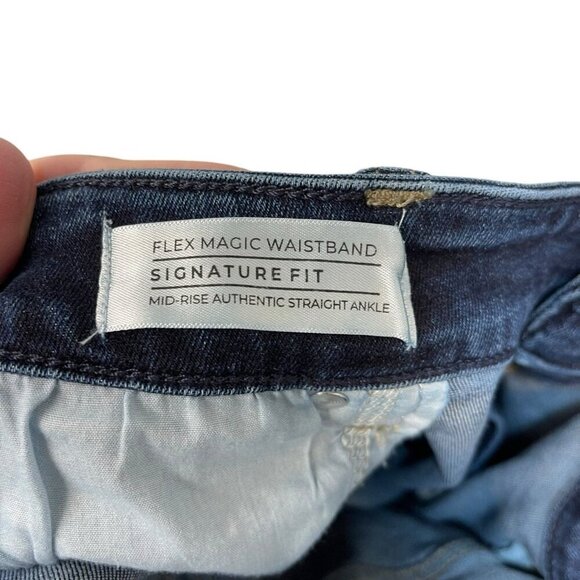 Lane Bryant FLEX MAGIC WAISTBAND MID-RISE STRAIGHT Jeans Blue Plus Size 18L - Picture 3 of 7